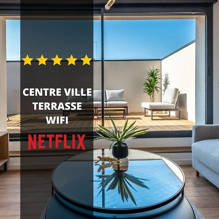Downtown Rooftop - Centre Ville - Wifi - Terrasse - Netflix Amiens Luaran gambar
