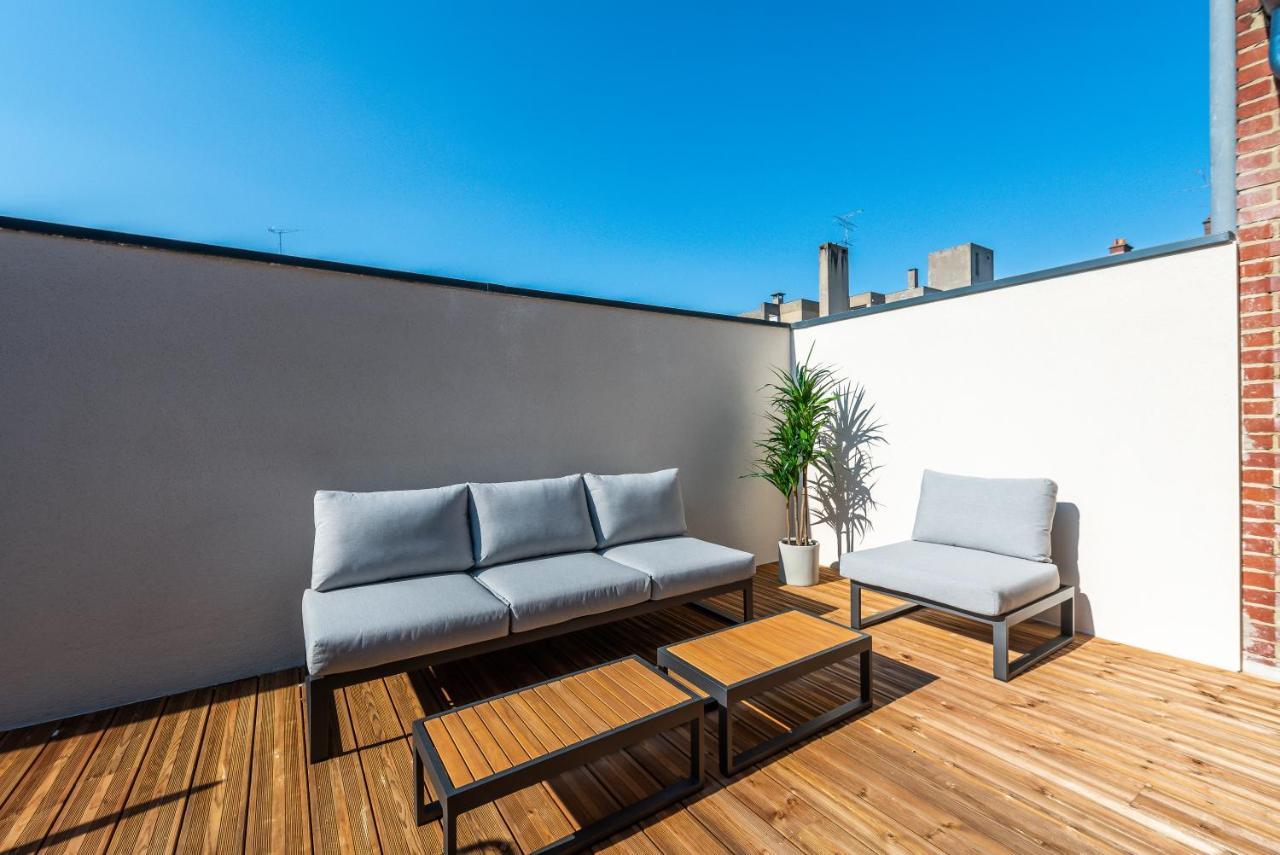 Downtown Rooftop - Centre Ville - Wifi - Terrasse - Netflix Amiens Luaran gambar