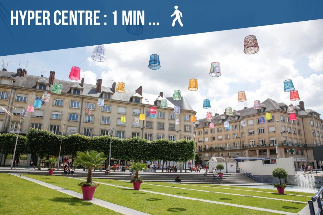 Downtown Rooftop - Centre Ville - Wifi - Terrasse - Netflix Amiens Luaran gambar